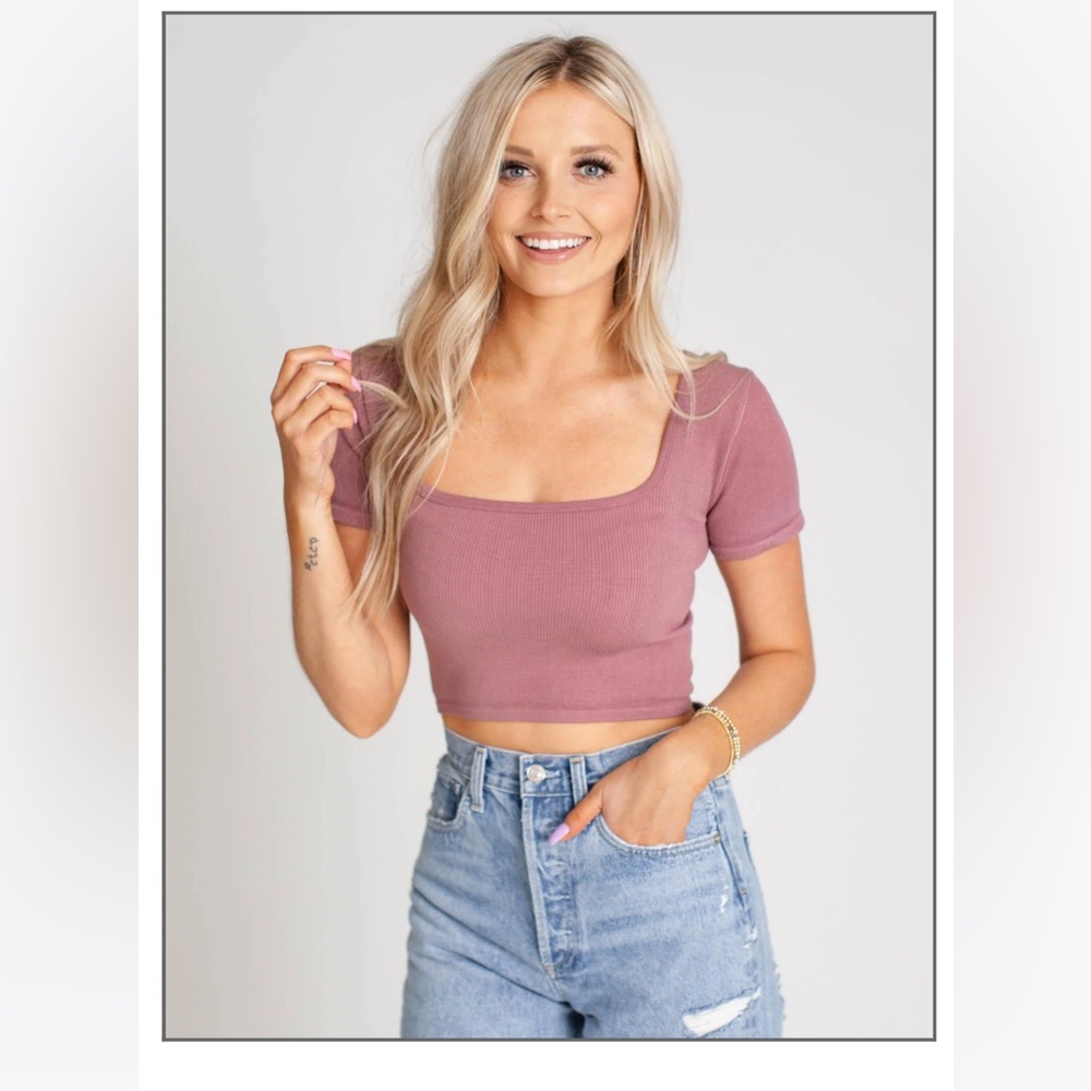 Vici Krista Seamless Short Sleeve Square Neck